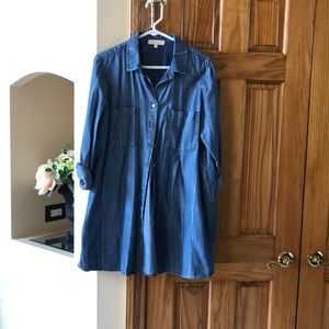 Womens denim tencel denim shirt